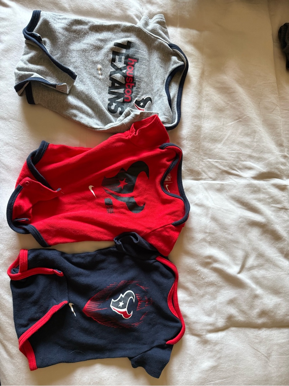 Nike Houston Texans Infant Bodysuit Set - Red, Navy & Gray
